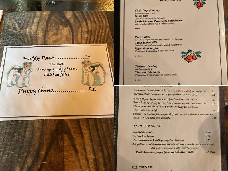 The Junction Inn Menu