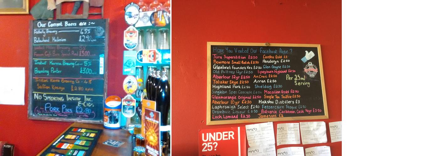 The Last Post, Derby Menu