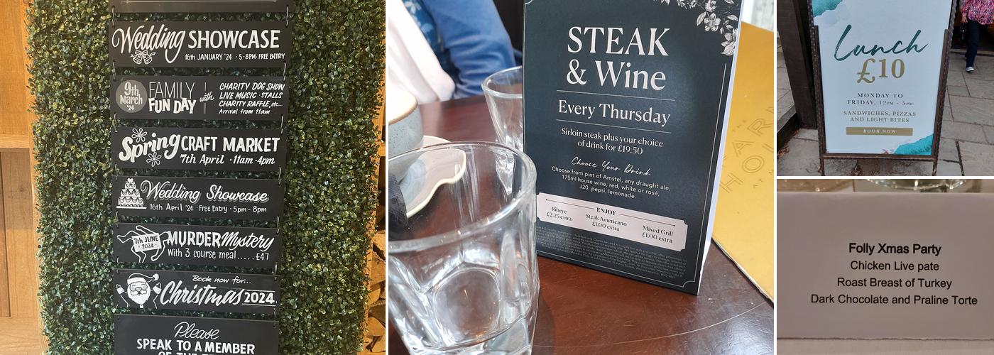 Farmhouse at Mackworth Menu