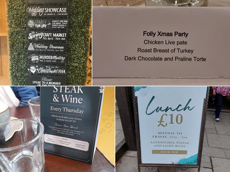 Farmhouse at Mackworth Menu