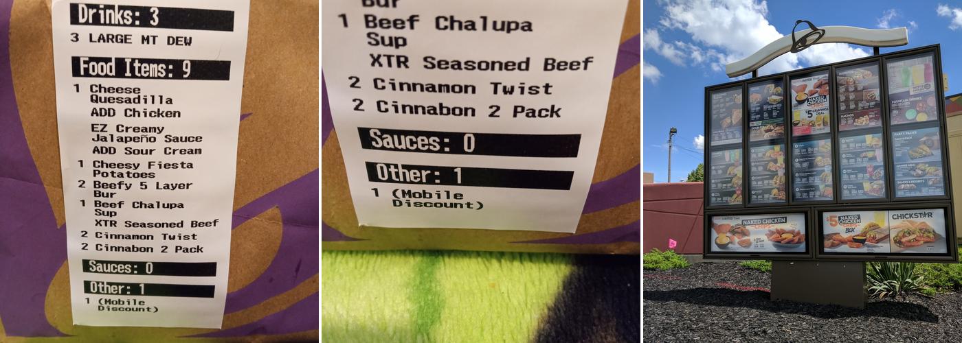 Taco Bell Menu