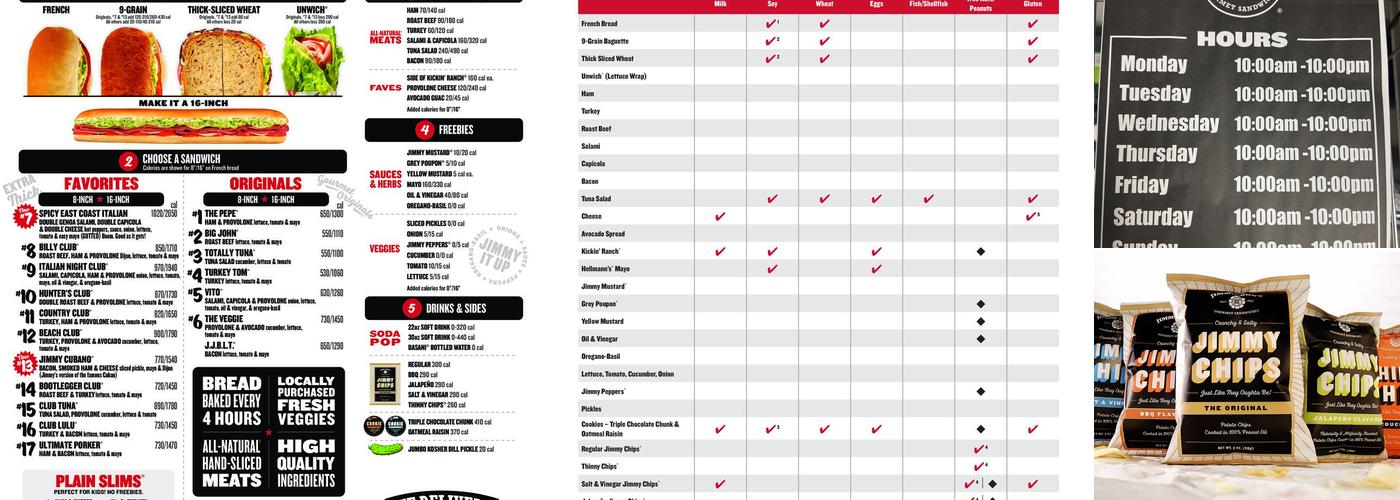 Jimmy John's Menu