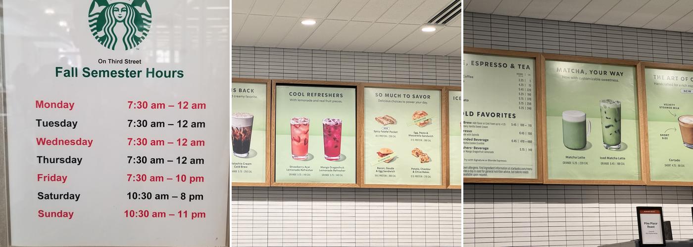 Starbucks Menu