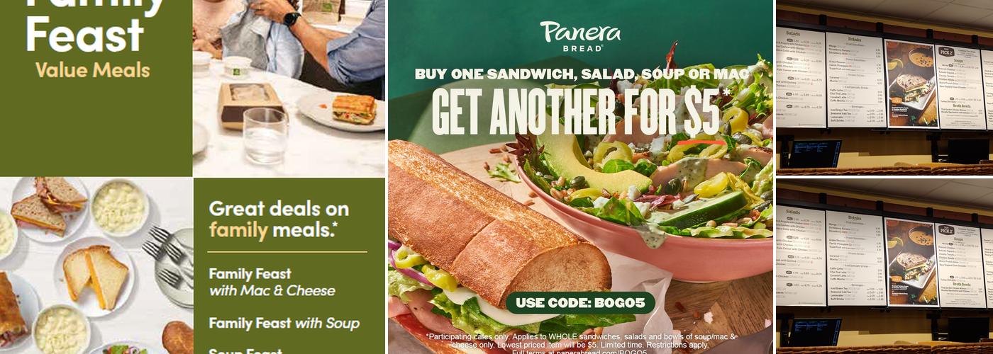 Panera Bread Menu