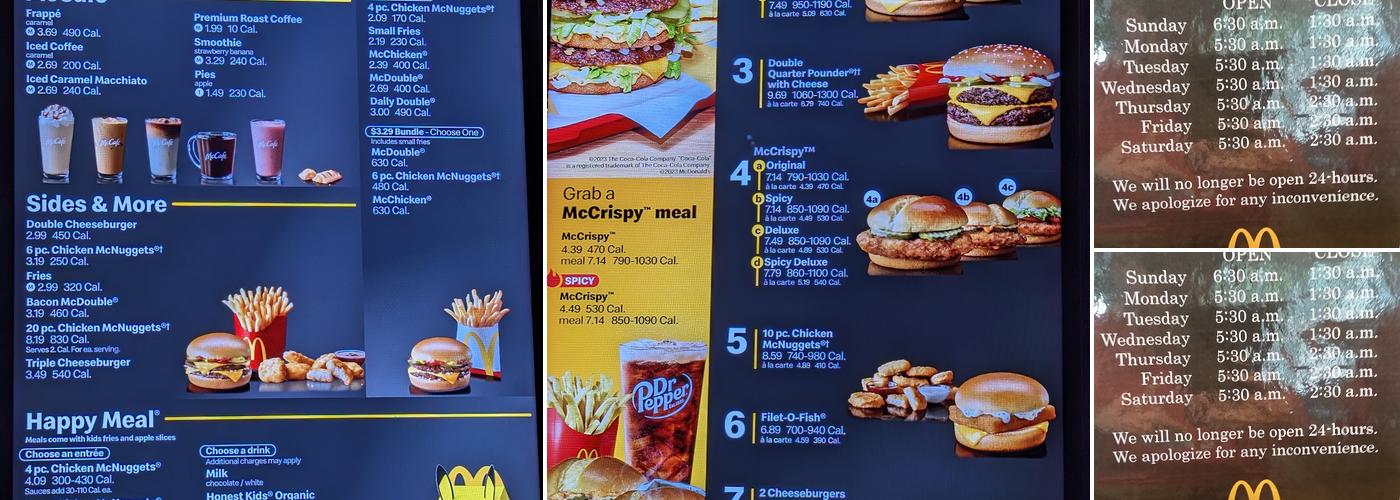 McDonald's Menu
