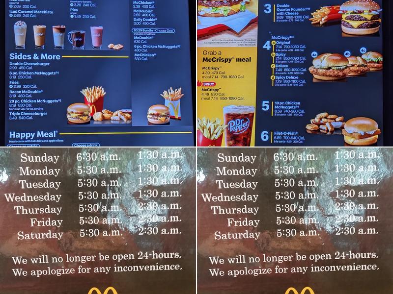 McDonald's Menu