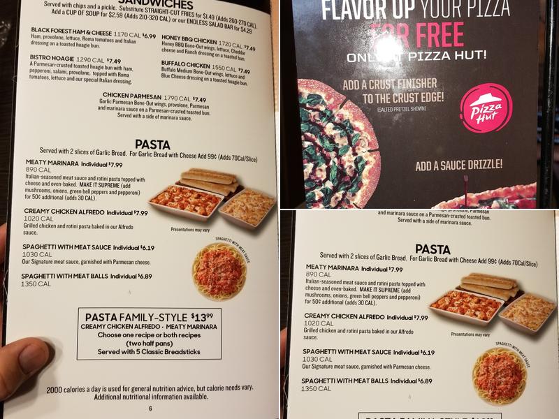 Pizza Hut Menu
