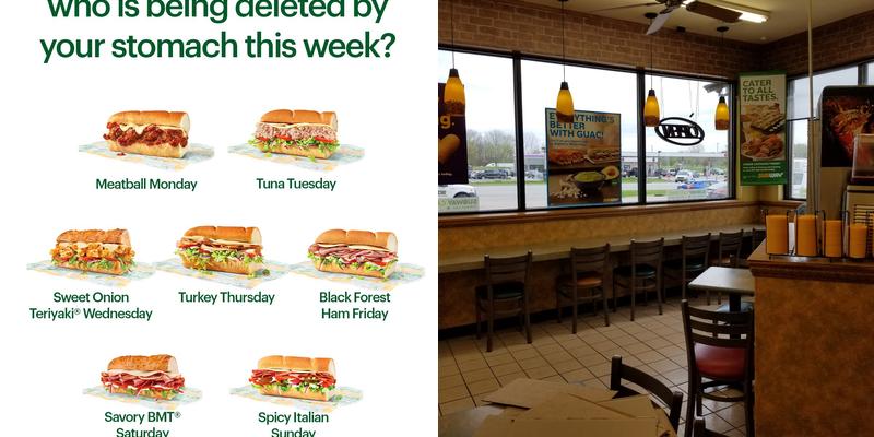 Subway Menu