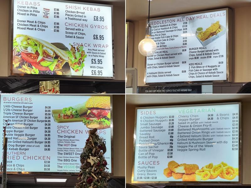 Kedleston Fish Bar Menu