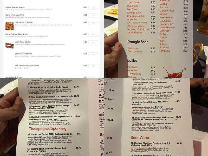 Red Chilli Menu