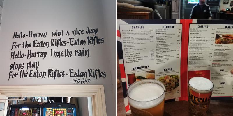 The White Horse Menu