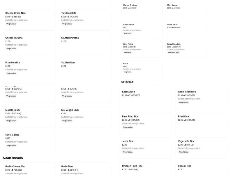 Bay Leaf - Chellaston Menu