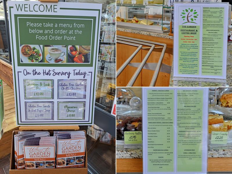 The Garden Restaurant Menu