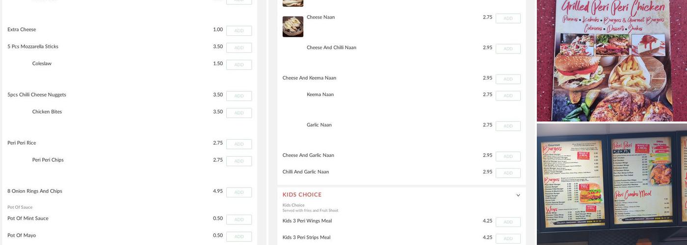 Spice Fusion Menu