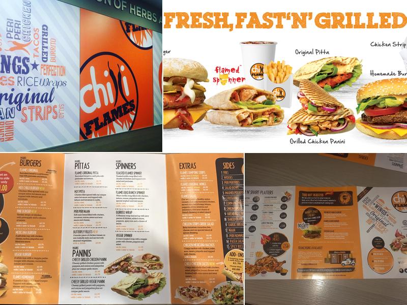 Chilli Flames Derby Menu