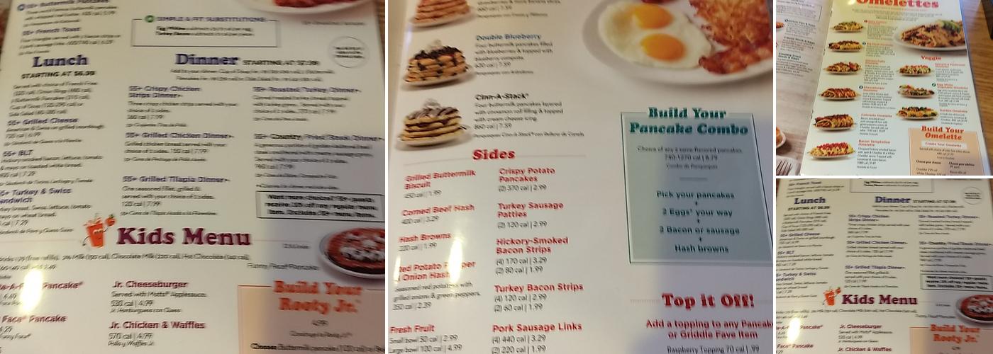 IHOP Menu