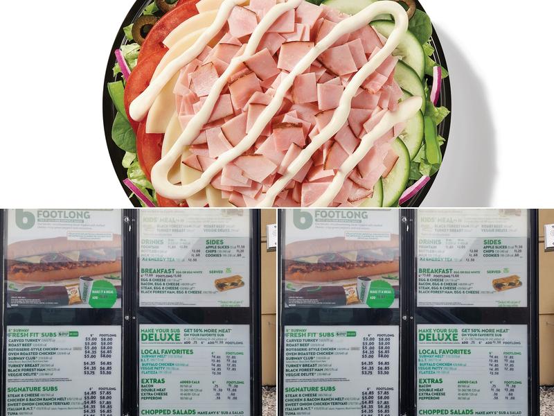 Subway Menu