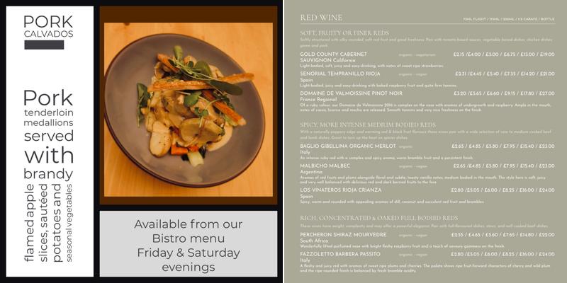 Platta Cafe Bar Bistro Menu