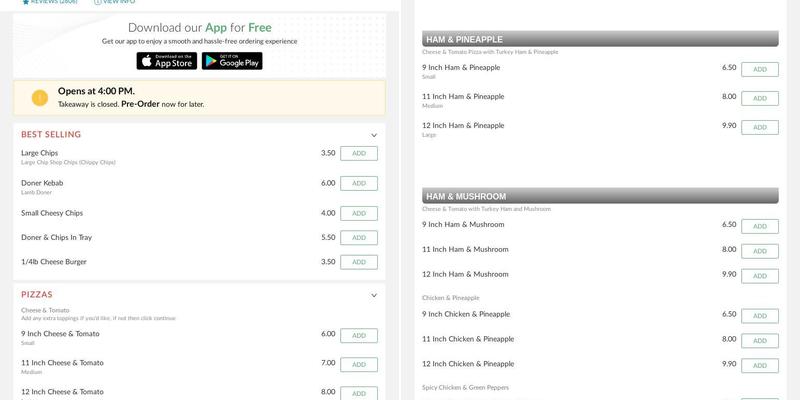 3 Chefs Fish Bar Menu
