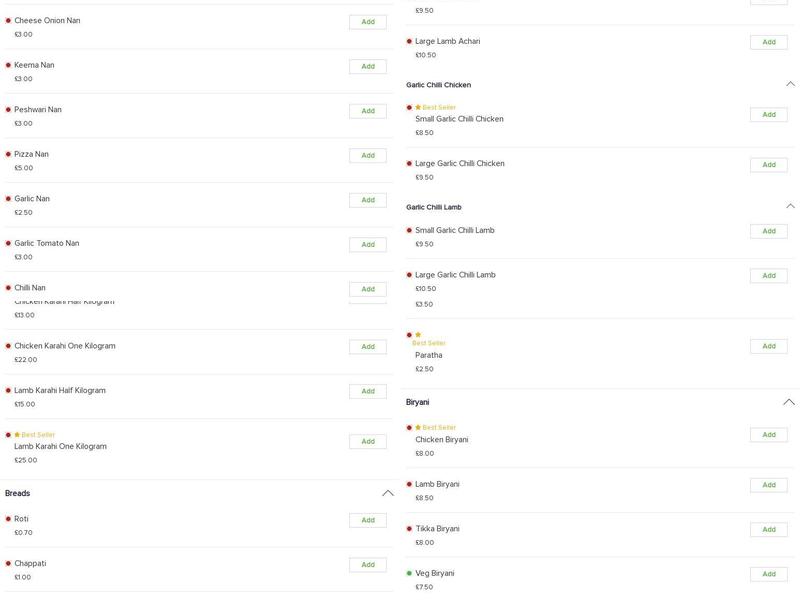 Royal Fast Foods Menu