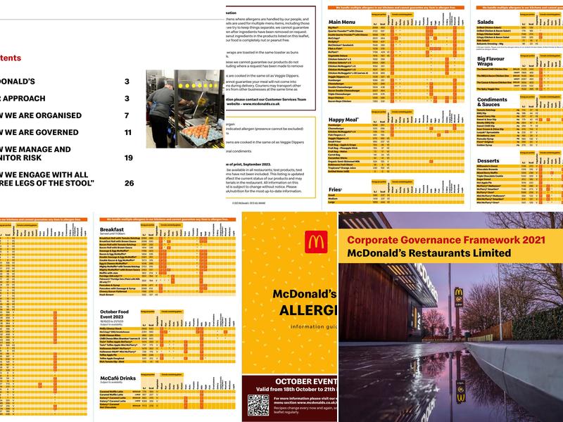 McDonald's Drivers Only pickup Menu