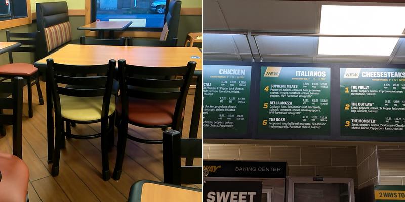Subway Menu