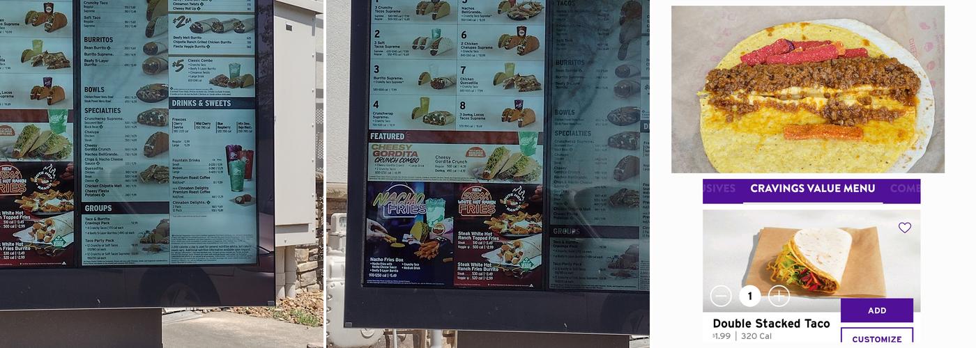 Taco Bell Menu