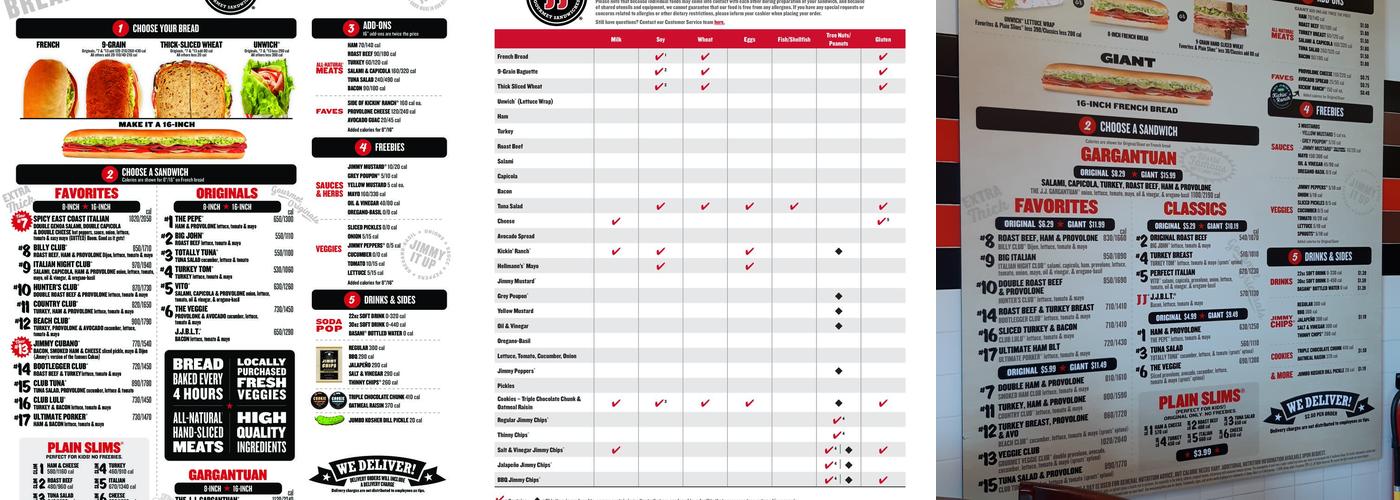 Jimmy John's Menu