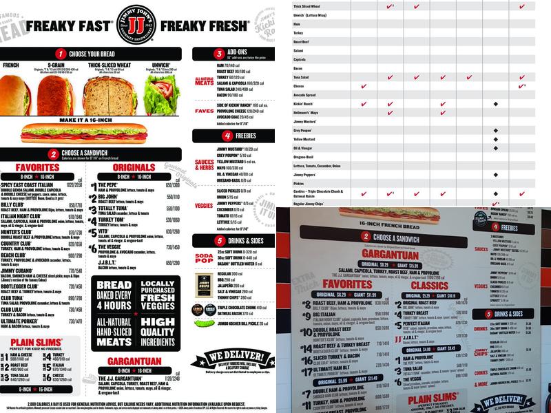 Jimmy John's Menu