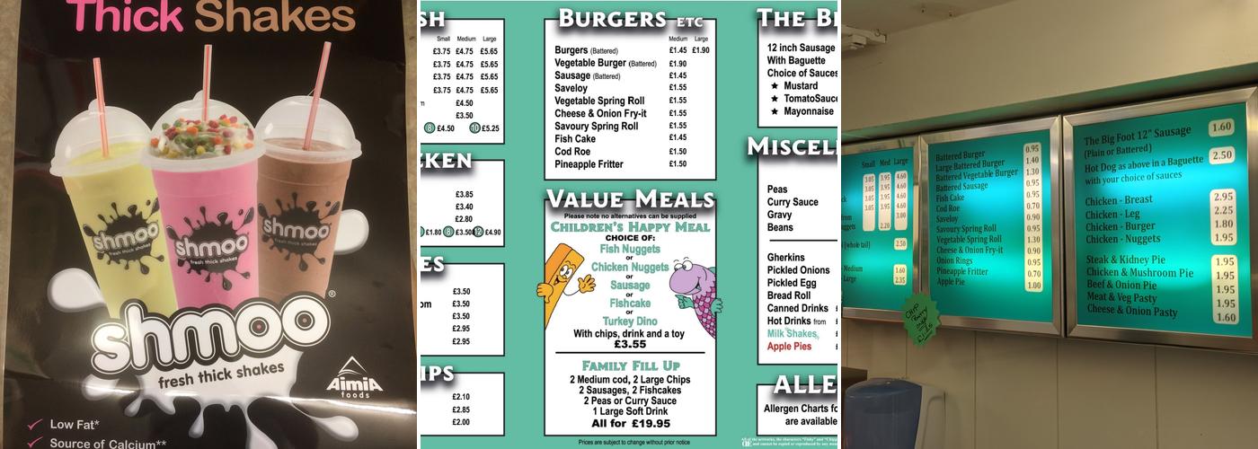 The Perfect Catch Menu