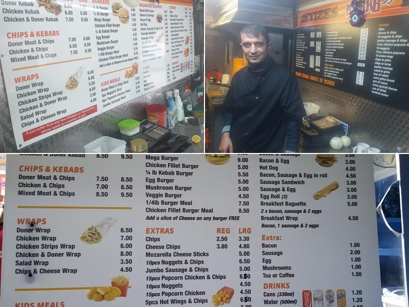 Devizes Kebab Van Menu
