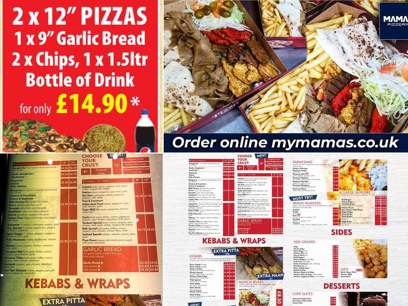 Mamas Pizzeria, Leeds - Mamas Pizzeria Menu