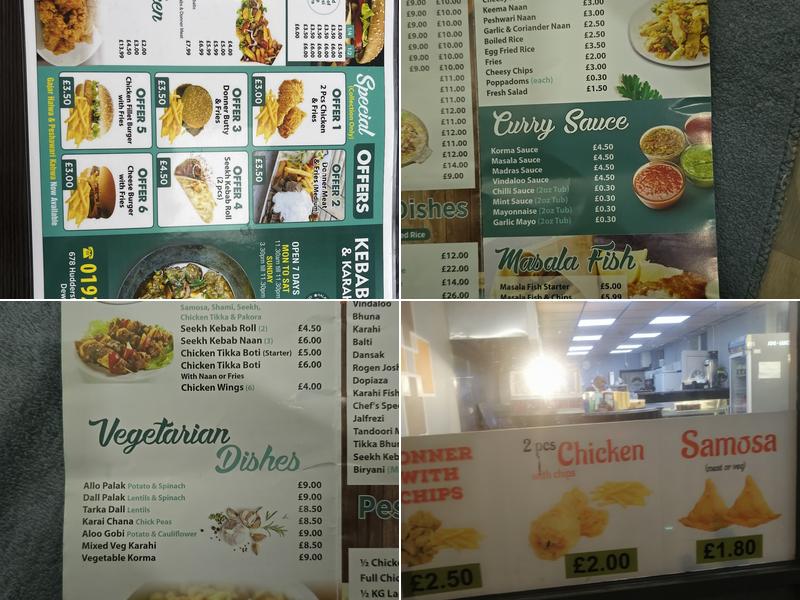 Kebab Range Take A Way Menu