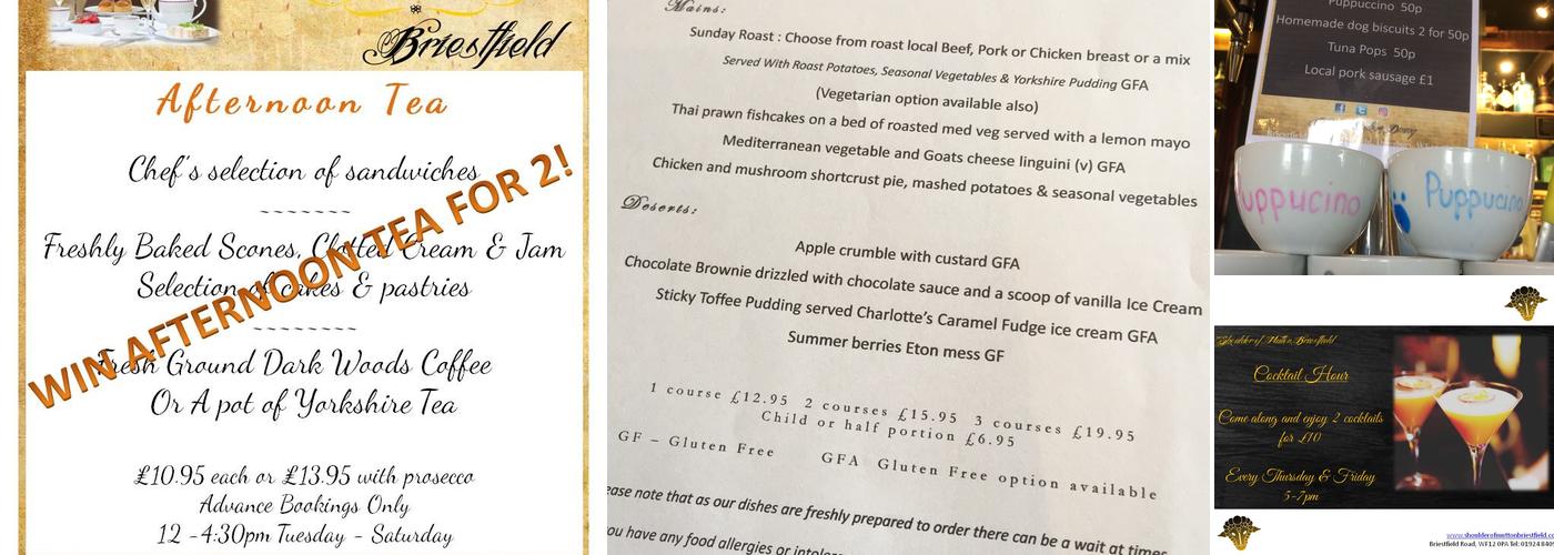 Shoulder of Mutton Briestfield Menu