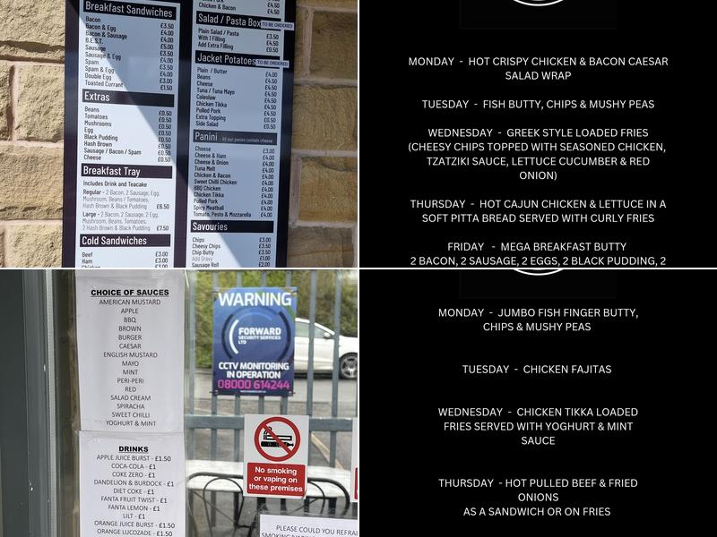 Wendy's Sandwich Shop Menu