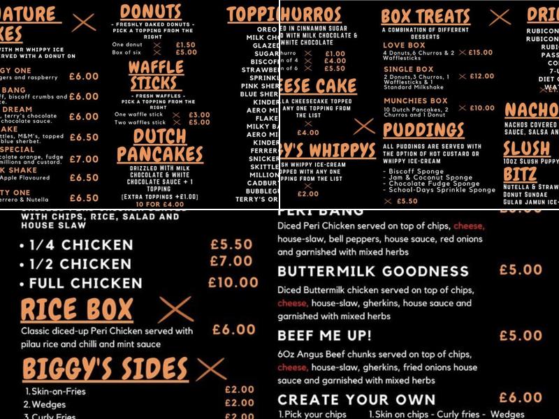 BIGGY'Z Menu