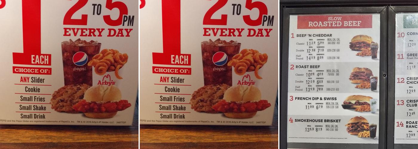 Arby's Menu