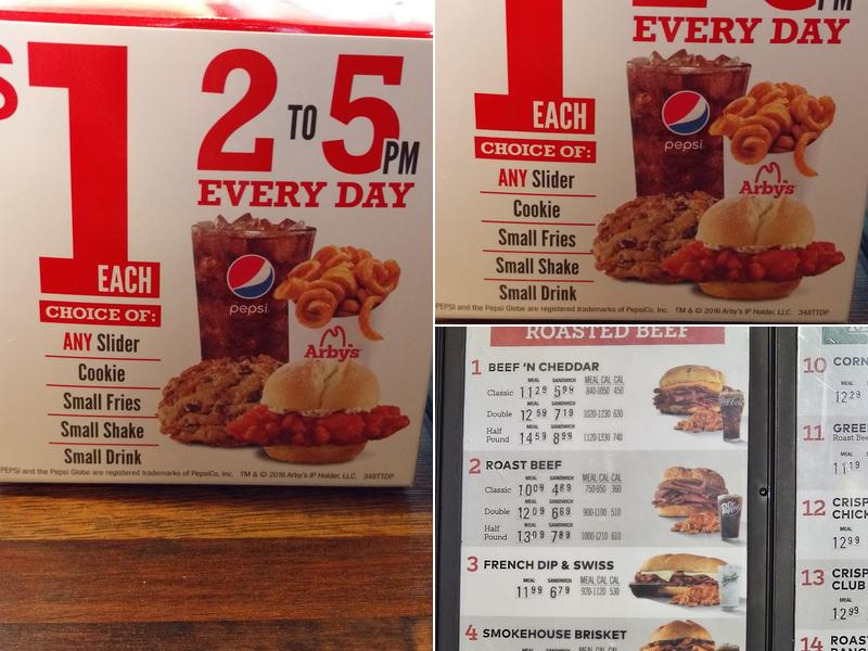 Arby's Menu