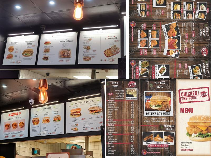 Perfect Fried Chicken Menu