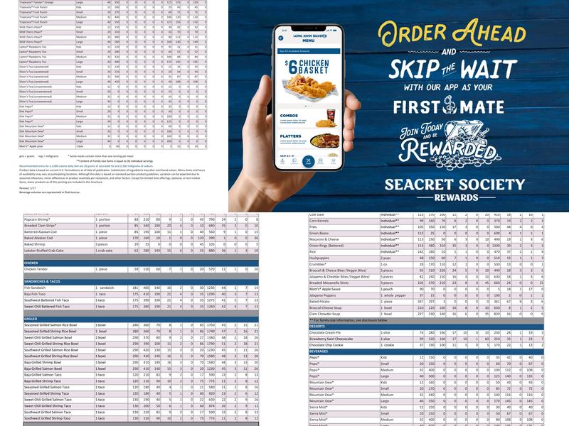 Long John Silver's Menu