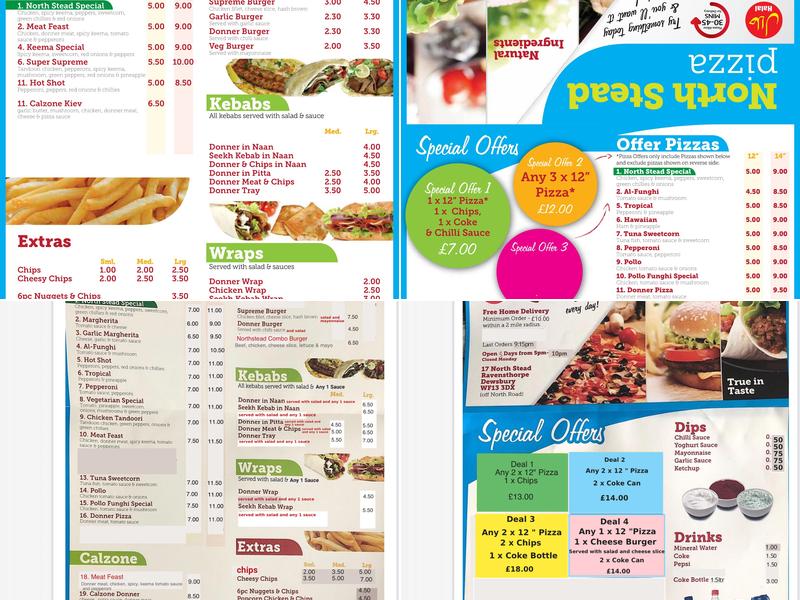 Northstead Pizza Menu