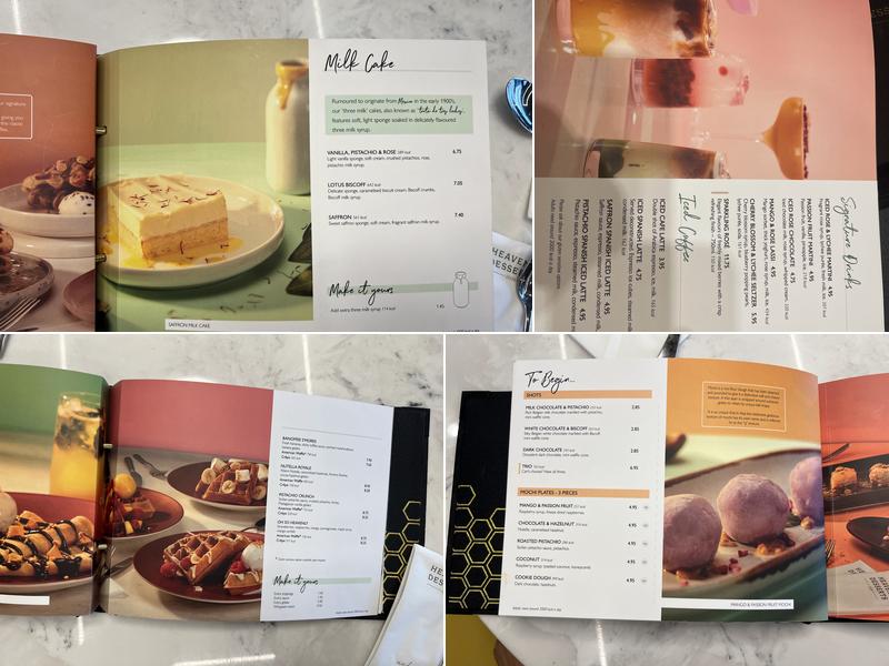 Heavenly Desserts Batley Menu