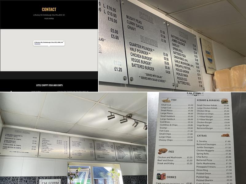 Little Chippy Fish & Chip Shop Menu
