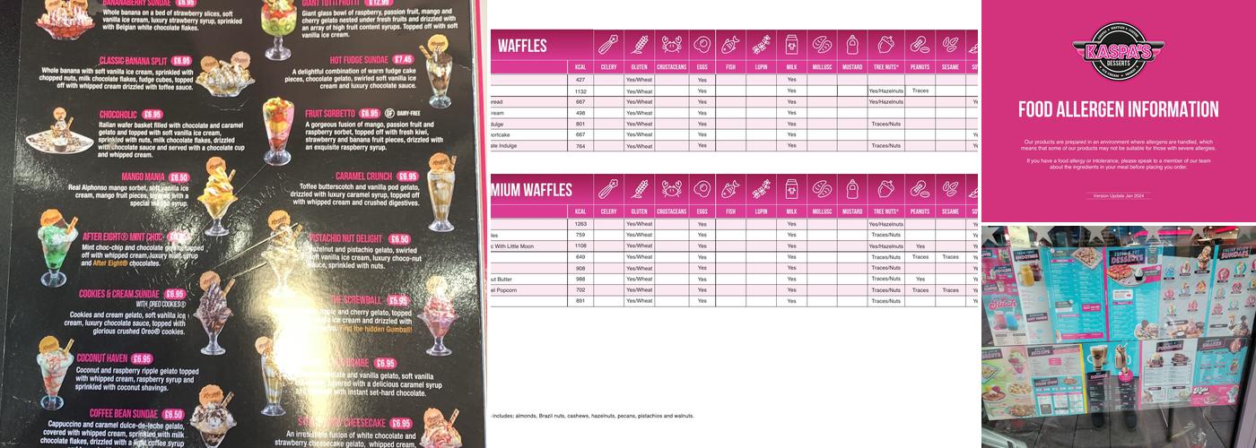 Kaspa’s Didcot Menu