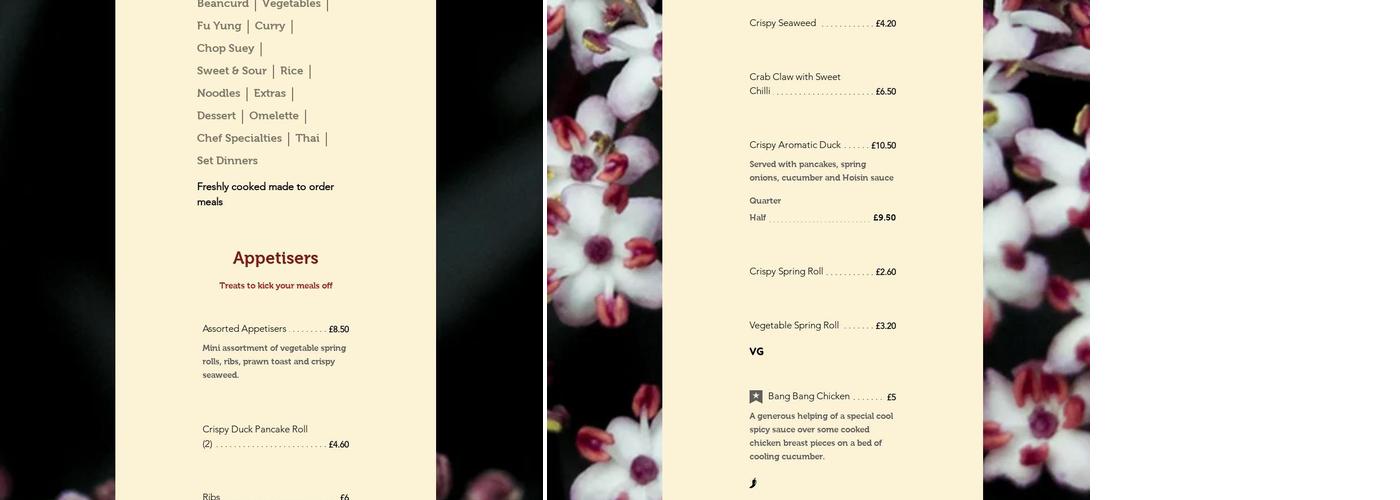 Golden Circle Chinese Takeaway Menu