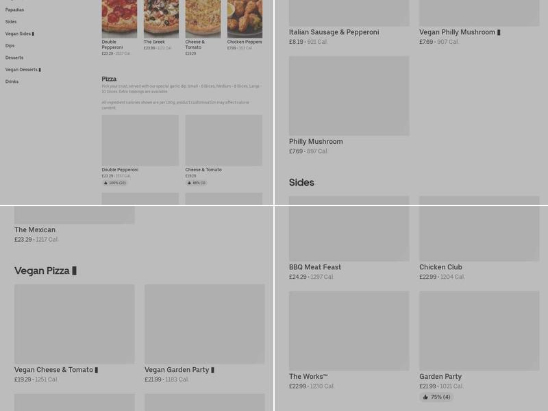 Papa Johns Pizza Menu