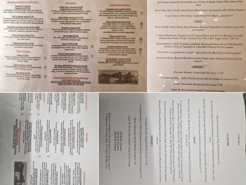 Cross Keys Menu