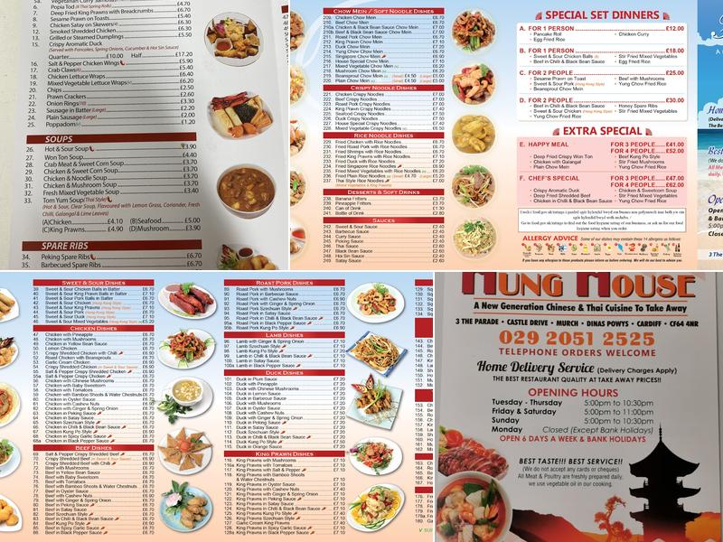 Hung House Menu