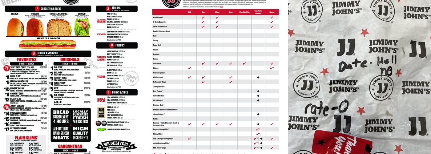 Jimmy John's Menu
