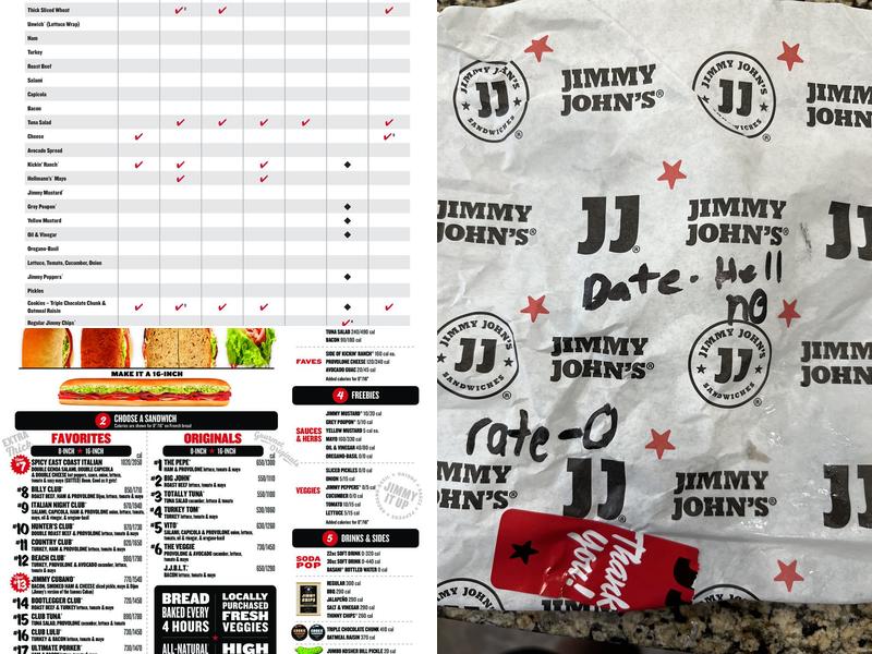 Jimmy John's Menu